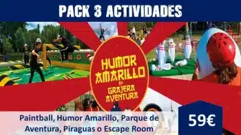 Pack Multiaventura 3 actividades en Segovia
