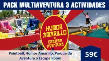 Pack 3 actividades multiaventura